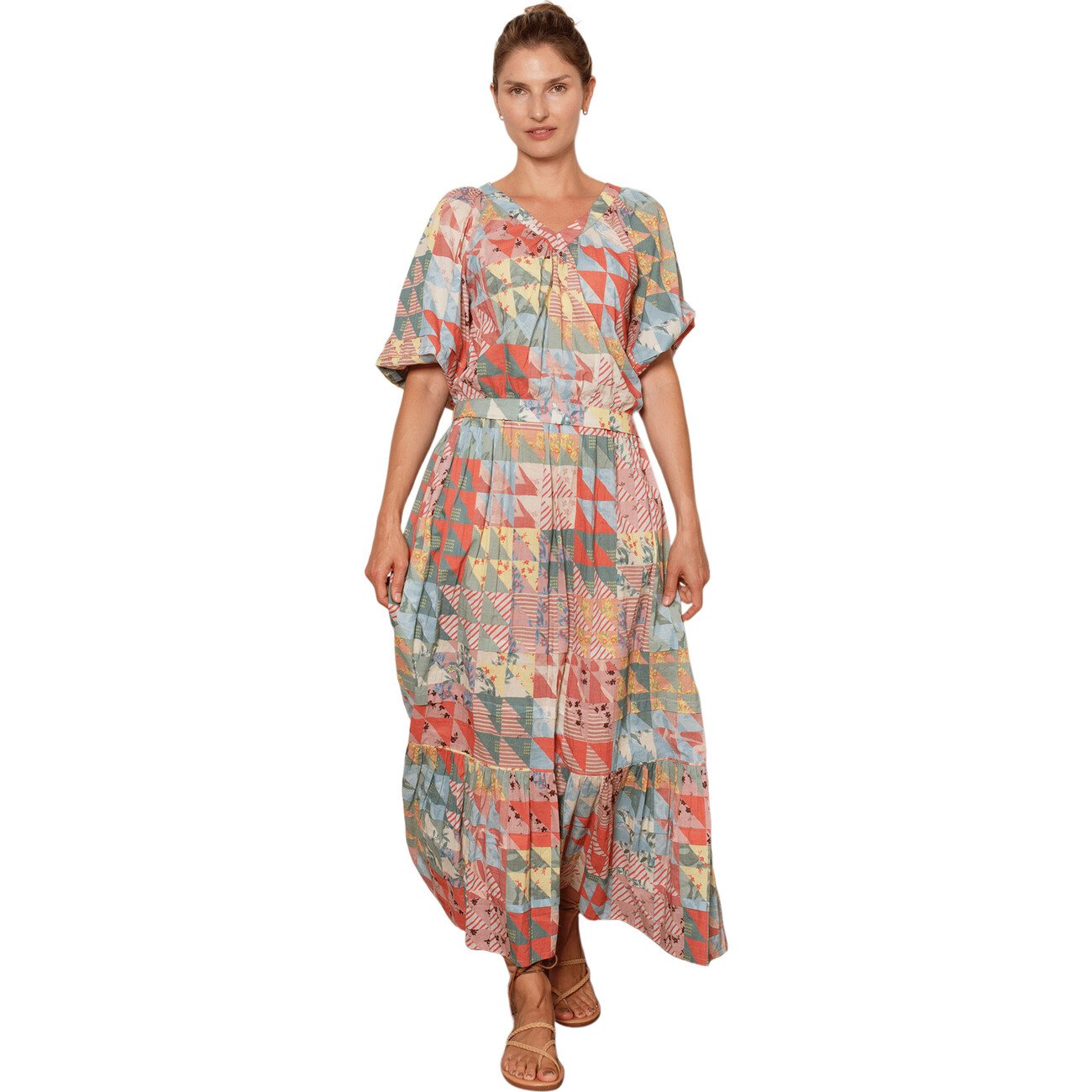 【GROVE】 YORK PLEATS SKIRT / 追跡付 LINEN/COTTON PIN-STRIPED UNEVENLY DYED FLARED SKIRT – THE