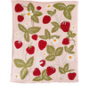 Strawberry Bunny Organic Cotton Blanket - Blankets - 1 - thumbnail