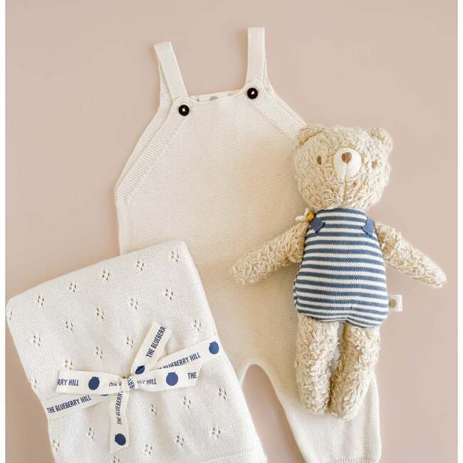 Organic Cotton Baby Gift Overalls, Cream - Overalls - 2