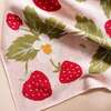 Strawberry Bunny Organic Cotton Blanket - Blankets - 4