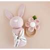 Bunny Baby Lovey Cuddle Cloth Blanket Toy Gift, Blush Pink - Plush - 2