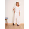 Women's Paloma Mid-Rise Waist Loose-Fit Pant, White - Pants - 6