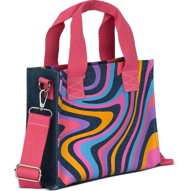 Color Swirl Denim Crossbody Bag - Bags - 2