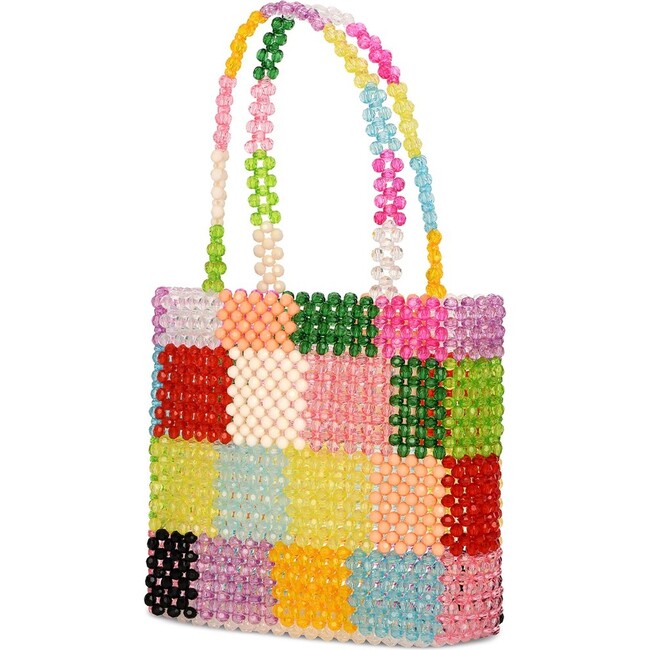 Color Block Beaded Bag - Bags - 2