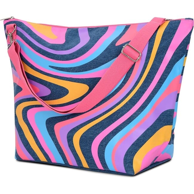 Color Swirl Denim Weekender - Bags - 2