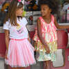 Striped Overlay Ceremony Dress, Multicolor - Dresses - 2