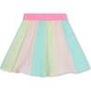 Striped Pastel Skirt, Multicolor - Skirts - 1 - thumbnail