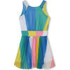 Striped Crepe Dress, Multicolor - Dresses - 5