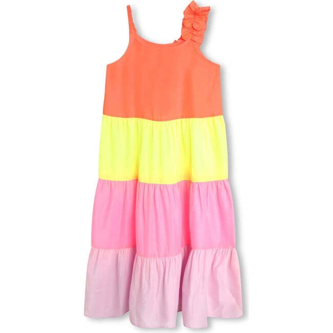 Sleeveless Ruffle Dress, Multicolor - Dresses - 2