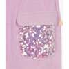 Sequin Pocket Sweatpants, Lilac - Sweatpants - 2