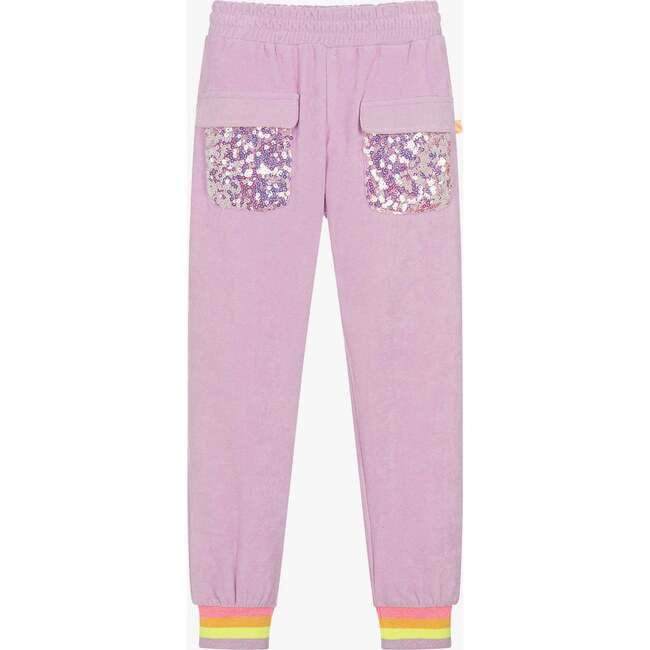 Sequin Pocket Sweatpants, Lilac - Sweatpants - 3