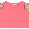 Sequin Trim T-Shirt, Pink - T-Shirts - 2