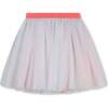 Sequin Graphic Skirt, White - Skirts - 4