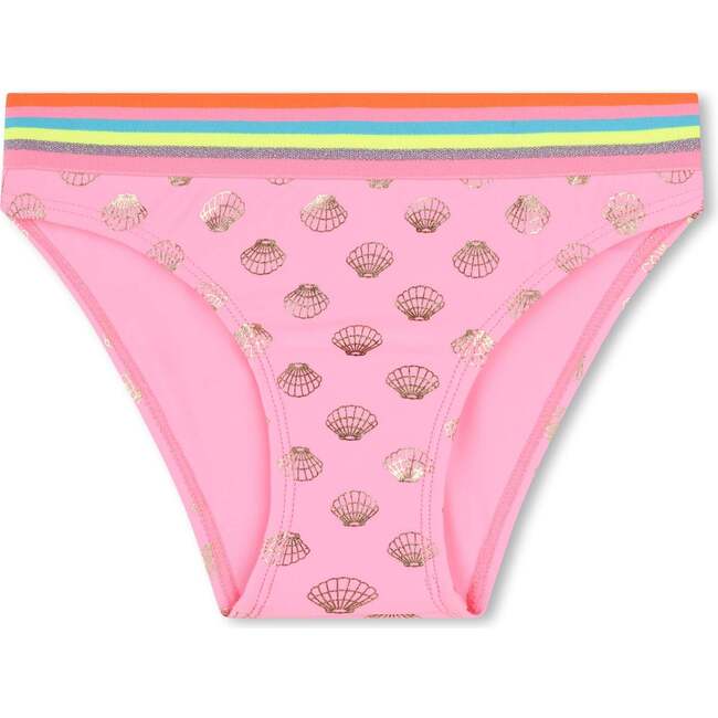 Seashell Print Bikini, Pink - Two Pieces - 4