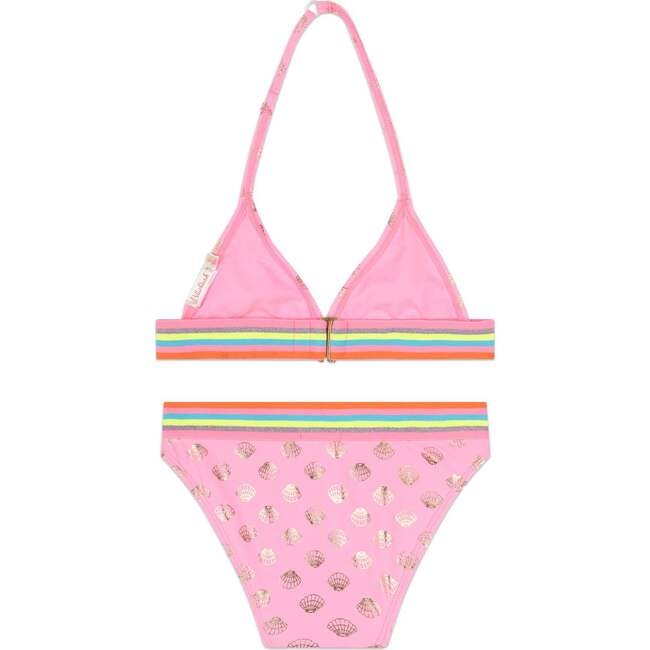 Seashell Print Bikini, Pink - Two Pieces - 7