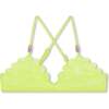 Neon Scalloped Bikini, Green - Two Pieces - 2