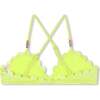 Neon Scalloped Bikini, Green - Two Pieces - 4