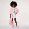 Logo See Through Backpack, Pink - Backpacks - 2