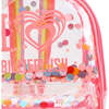 Logo See Through Backpack, Pink - Backpacks - 5