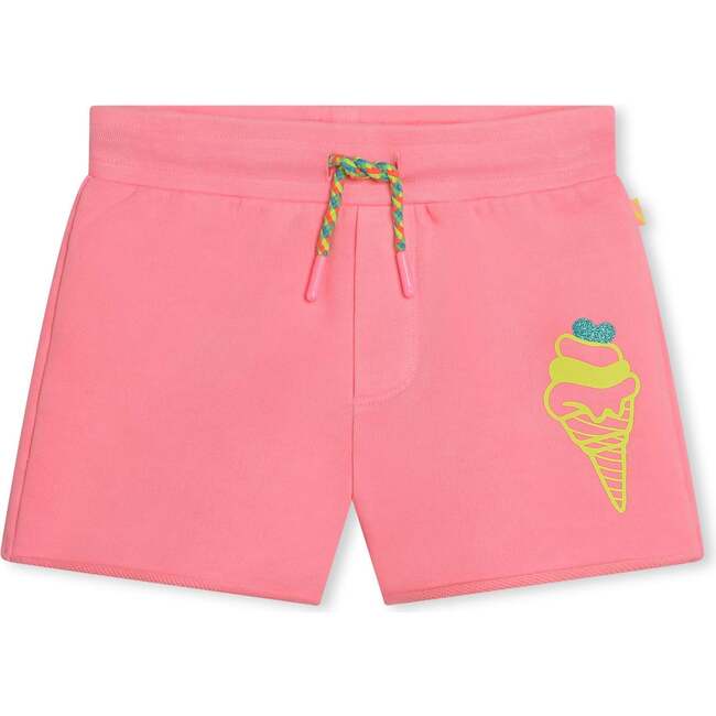 Ice Cream Graphic Shorts, Pink
