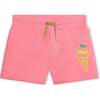 Ice Cream Graphic Shorts, Pink - Shorts - 1 - thumbnail