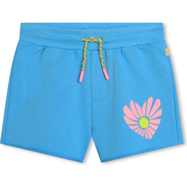 Heart Graphic Shorts, Blue