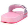 Flower Applique Slides, Pink - Sandals - 4