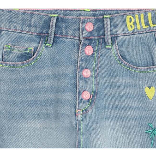 Denim Logo Jeans, Blue - Jeans - 2