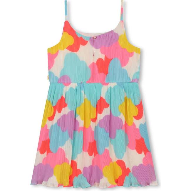 Cloud Print Sleeveless Dress, Multicolor - Dresses - 2