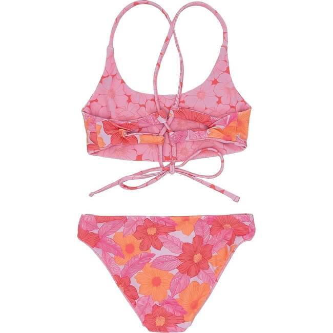 Waverly Floral Reversible Bikini, Lilac & Multicolors - Two Pieces - 3
