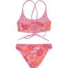 Waverly Floral Reversible Bikini, Lilac & Multicolors - Two Pieces - 3