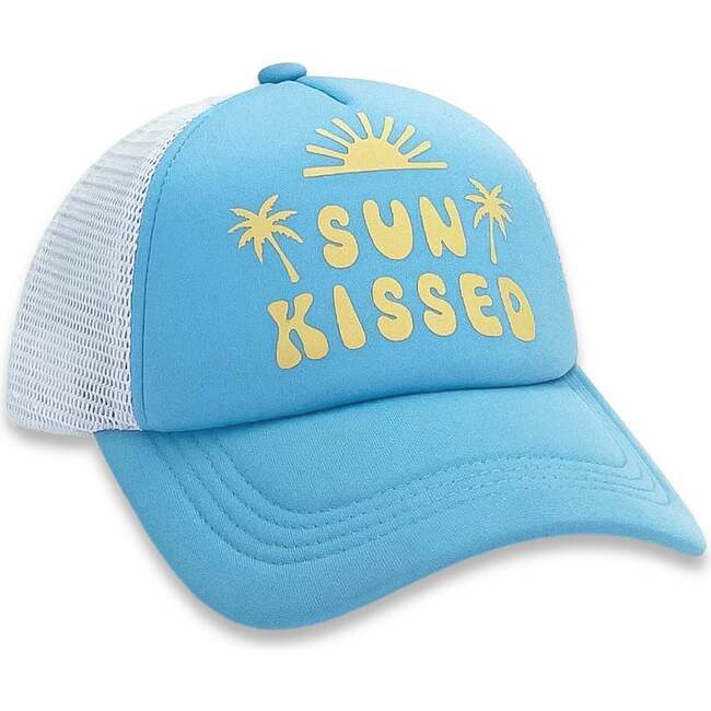 Sun Kissed Trucker Hat, Blue Grotto