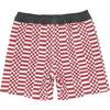 Double Check Print Drawstring Volley Trunk, Chili Pepper - Swim Trunks - 5