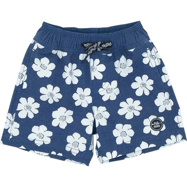 Baby In Bloom Floral Drawstring Volley Trunk, Navy