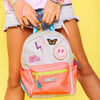 Mini Backpack With Patches, Silver Glitter - Backpacks - 3