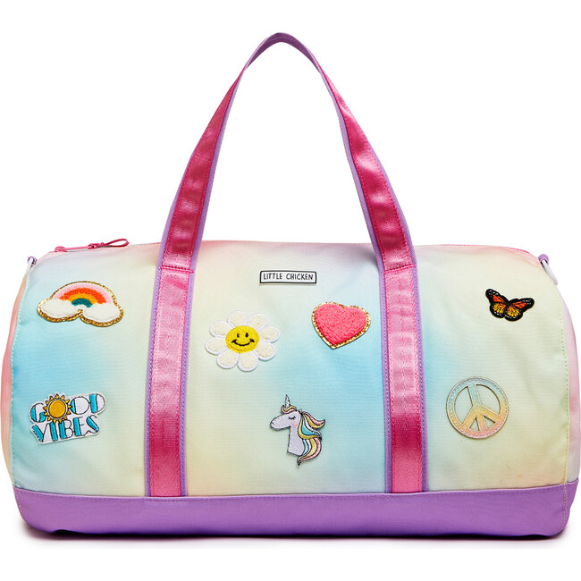 Duffle Bag With Patches, Rainbow