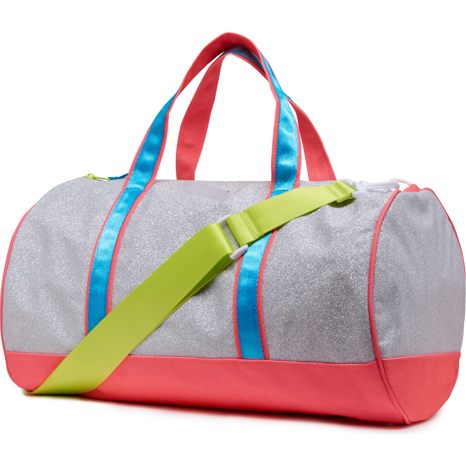 【FOGDAWN】STAR MINI DUFFLE BAG 2色 Duffle Bag With Inital Patches, Silver Glitter - Little