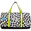 Duffle Bag With Inital Patches, Checkered - Bags - 1 - thumbnail