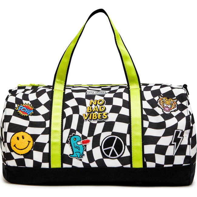 Duffle Bag  With Patches Checkered