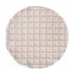 Picnic Gingham Round play Mat, Beige - Playmats - 1 - thumbnail