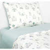 Adventures In Wonderland Print Twin Set, Aqua - Duvet Sets - 1 - thumbnail