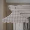 Kids Gingham Wooden Hanger, Beige - Hangers - 3