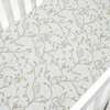 Animal Parade Print Crib Sheet, Blue - Crib Sheets - 1 - thumbnail