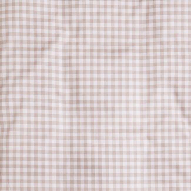 Picnic Gingham Print Duvet Twin Set, Beige - Duvet Sets - 4