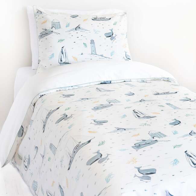 Never Stop Exploring Print Twin Set, Ivory - Duvet Sets - 2