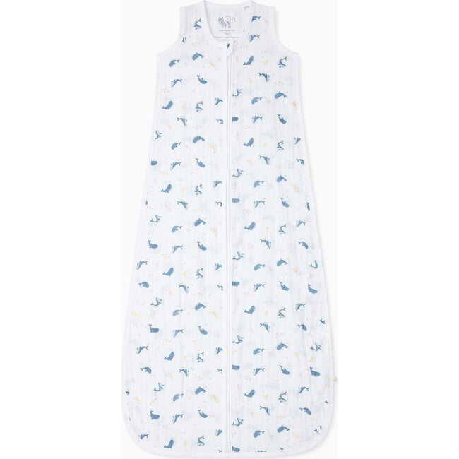 Ocean Print Muslin Front Opening Sleeping Bag 0.5 TOG - Sleepbags - 3