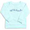 The Organic Pullover Sweatshirt, Aqua Apres Beach - Sweatshirts - 1 - thumbnail