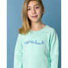 The Organic Pullover Sweatshirt, Aqua Apres Beach - Sweatshirts - 2