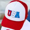 USA Patch Trucker Hat, Red - Hats - 2