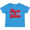 Stars and Stripes Patch Short Sleeve T-Shirt, Mid-Blue - T-Shirts - 1 - thumbnail